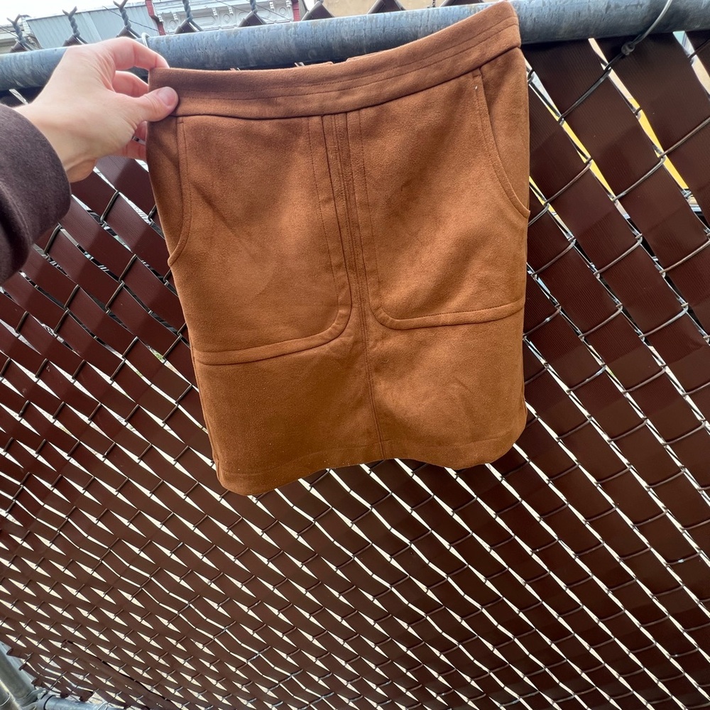 LOFT Tan Mini Skirt
